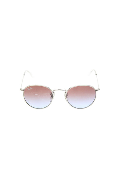 Ray-Ban Boys Junior RJ9547S Round Metal Frame Gradient Lens Sunglasses Silver