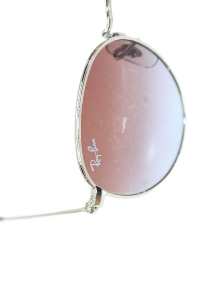Ray-Ban Boys Junior RJ9547S Round Metal Frame Gradient Lens Sunglasses Silver