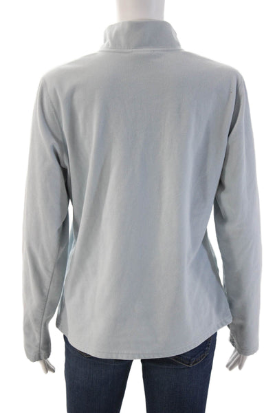 The North Face Womens Light Blue Windbreaker Jacket Full Zip Size L