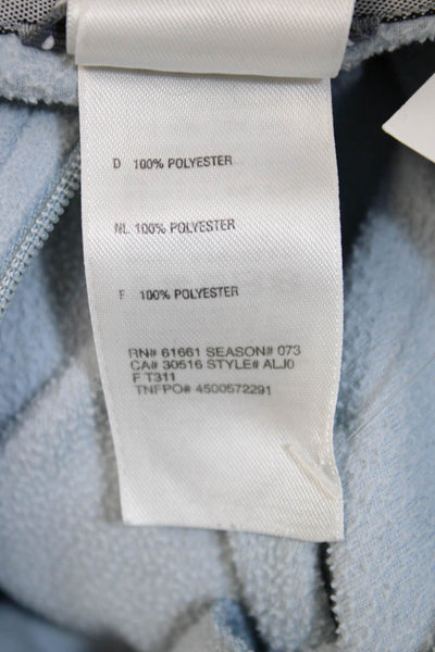 The North Face Womens Light Blue Windbreaker Jacket Full Zip Size L
