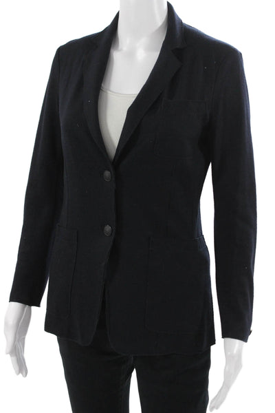 Rag & Bone Women Black Wool Button Collared Long Sleeve Blazer Size 0