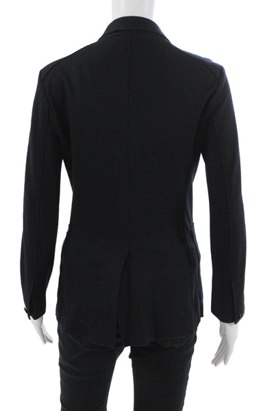 Rag & Bone Women Black Wool Button Collared Long Sleeve Blazer Size 0