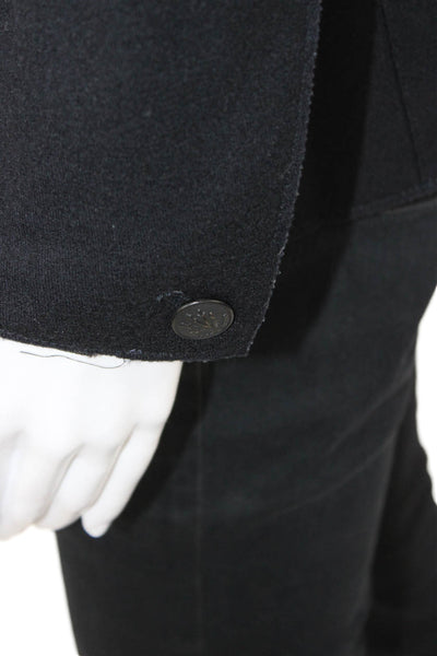 Rag & Bone Women Black Wool Button Collared Long Sleeve Blazer Size 0