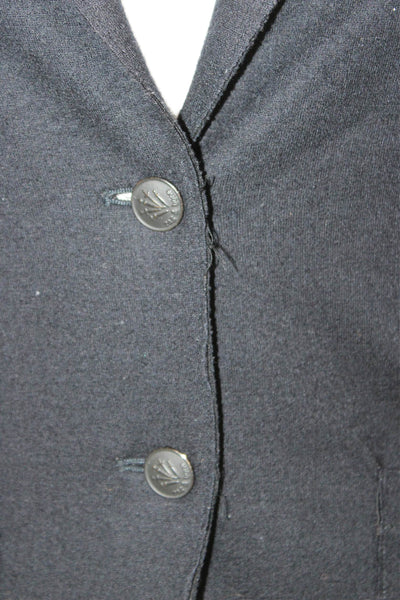 Rag & Bone Women Black Wool Button Collared Long Sleeve Blazer Size 0
