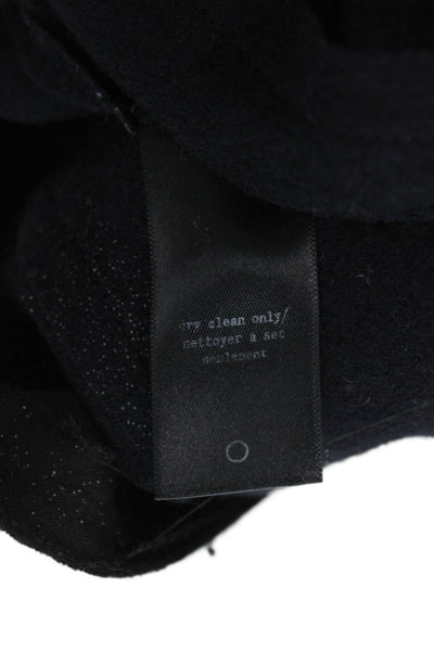 Rag & Bone Women Black Wool Button Collared Long Sleeve Blazer Size 0