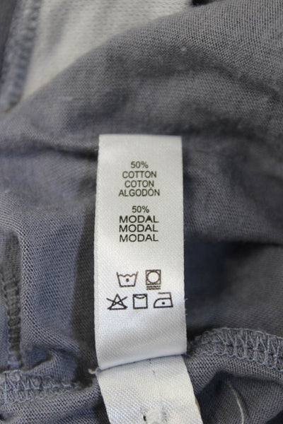 Cosabella Womens Button Up Long Sleeve Collared V Neck Pajama Shirt Gray Medium