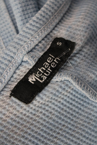 Michael Lauren Womens Light Blue Basic T-Shirt Crew Neck Long Sleeve Size S