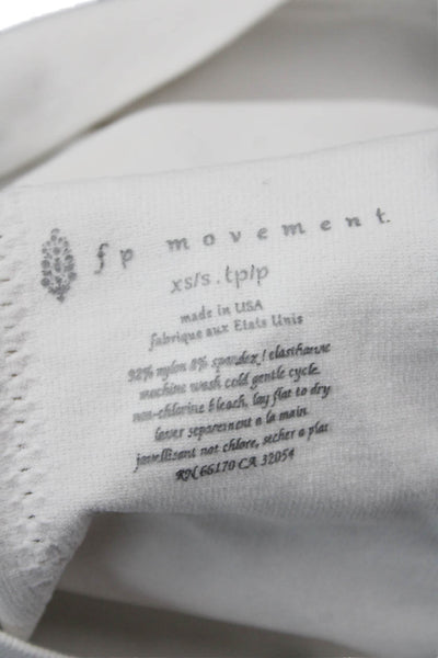 FP Movement Womens Basic High Neck Sleeveless Tank White Size XS
