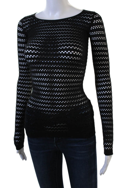 Malibu Sugar Women Gothic Long Sleeve Cotton Top Black Size One Size