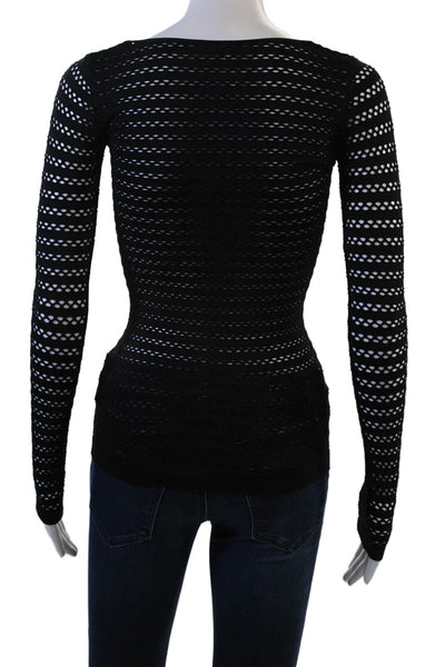 Malibu Sugar Women Gothic Long Sleeve Cotton Top Black Size One Size