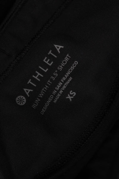Athleta Unisex Black Athletic Shorts Size XS