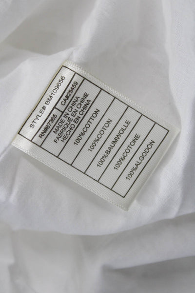 BB Dakota x Steve Madden Women Peasant Mini Skirt White Cotton Size S