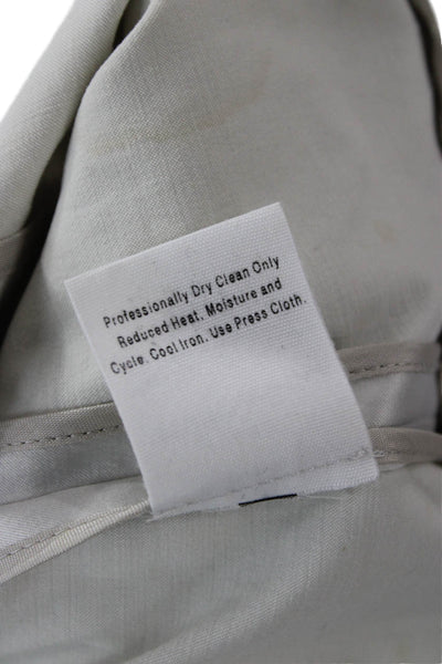 Charles Nolan Women Raincoat Windbreaker Beige Designer Drawstring Size 14