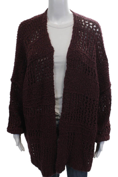 Free People Unisex Purple Bohemian Long Sleeve Cardigan Size XS