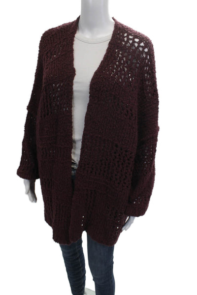 Free People Unisex Purple Bohemian Long Sleeve Cardigan Size XS