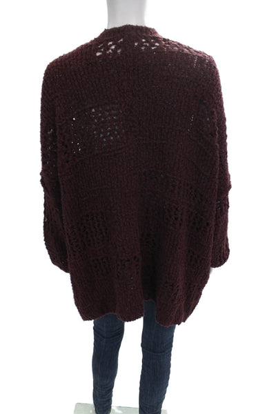Free People Unisex Purple Bohemian Long Sleeve Cardigan Size XS