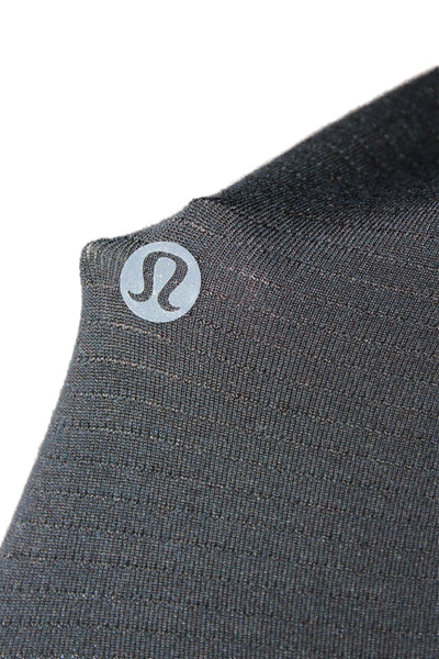 Lululemon Women Basic Black Short Sleeve Crew Neck T-Shirt Size S