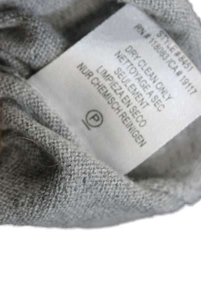 Minnie Rose Unisex Pullover Cashmere Sweater Gray Crew Neck Long Sleeve Size S