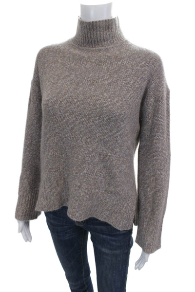 Theory Unisex Gray Mockneck Pullover Long Sleeve Wool Blend Size PP