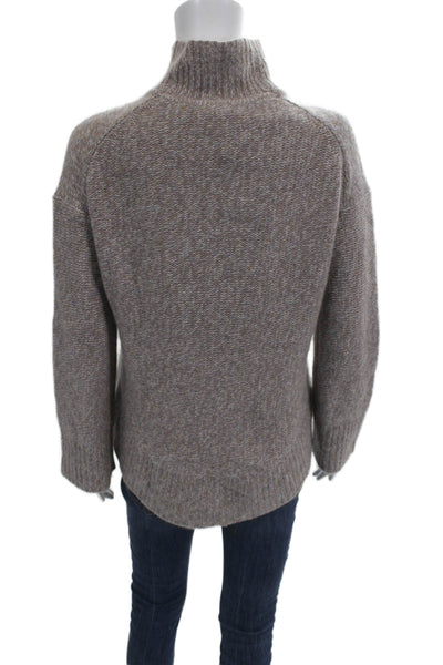 Theory Unisex Gray Mockneck Pullover Long Sleeve Wool Blend Size PP