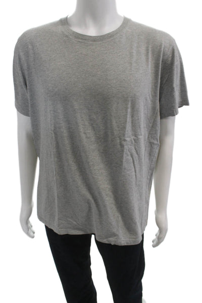 Uniqlo Mens Gray Cotton Crew Neck Short Sleeve T-Shirt Size XL