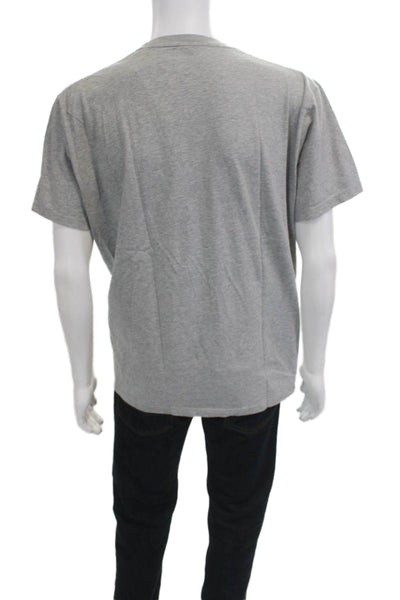 Uniqlo Mens Gray Cotton Crew Neck Short Sleeve T-Shirt Size XL