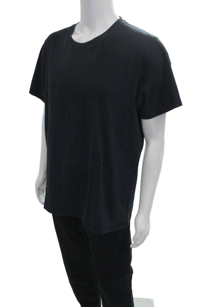 Uniqlo Mens Dark Blue Cotton Crew Neck Short Sleeve T-Shirt Size XL