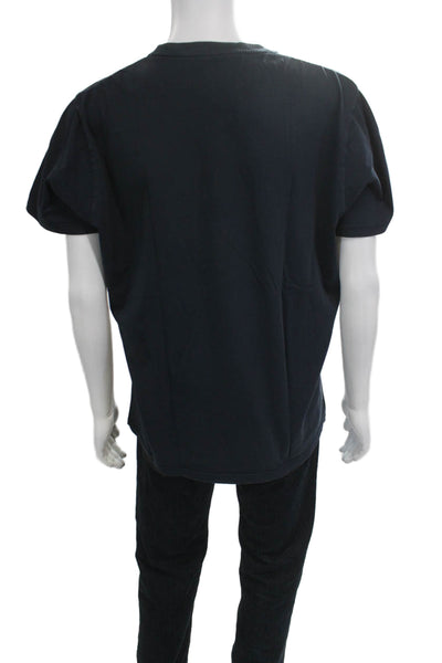 Uniqlo Mens Dark Blue Cotton Crew Neck Short Sleeve T-Shirt Size XL