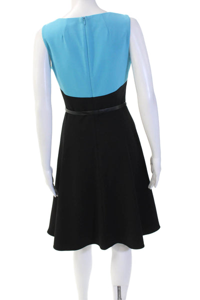Calvin Klein Womens A-Line Fit Flare Dress Black Size 2