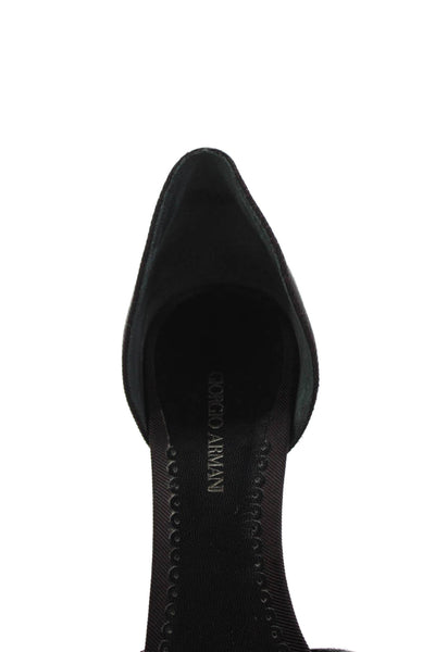 Giorgio Armani Womens Pointed Toe D'Orsay Pumps Brown Size 41 11