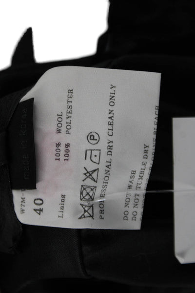 Y & Kei Women Straight Pencil Wool Black Skirt Size 40