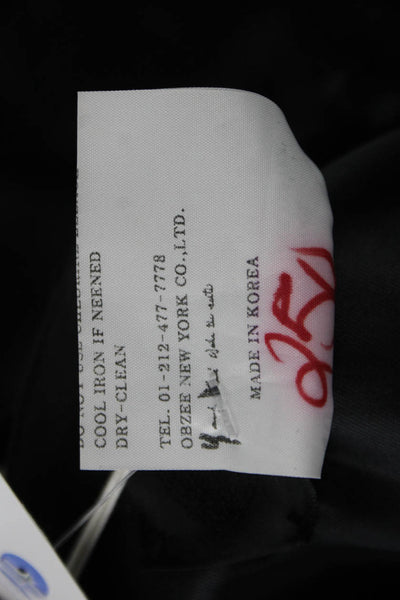 Y & Kei Women Straight Pencil Wool Black Skirt Size 40