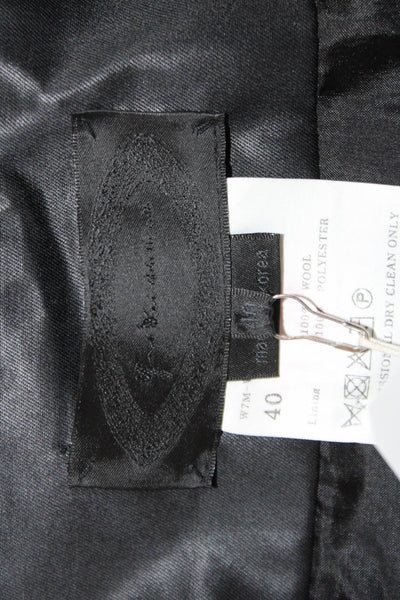 Y & Kei Women Straight Pencil Wool Black Skirt Size 40