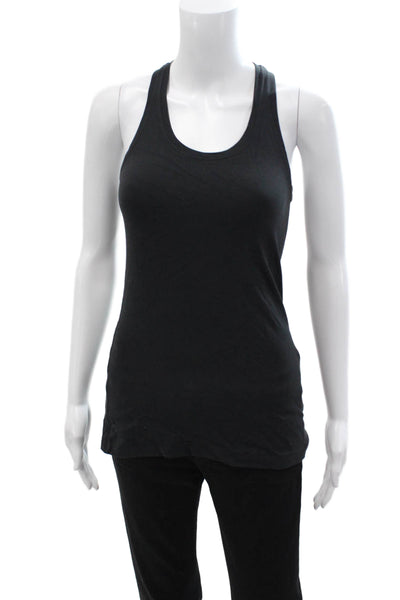 Lululemon Womens Black Sleeveless Basic Tank Round Neck Nylon Size S