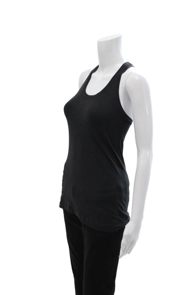 Lululemon Womens Black Sleeveless Basic Tank Round Neck Nylon Size S
