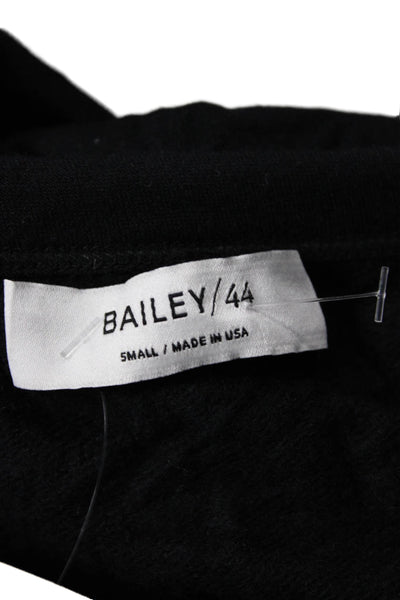 Bailey 44 Womens Basic Black Polyester Blend Round Neck Long Sleeve Top Size S