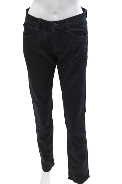 J Brand Mens Straight Jeans Dark Blue Mid Rise Size 30