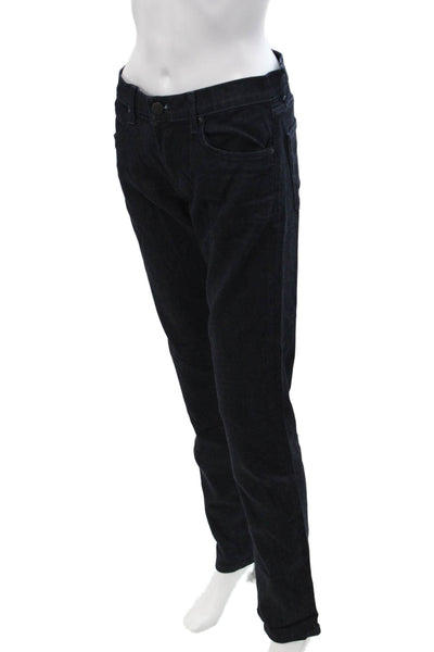J Brand Mens Straight Jeans Dark Blue Mid Rise Size 30