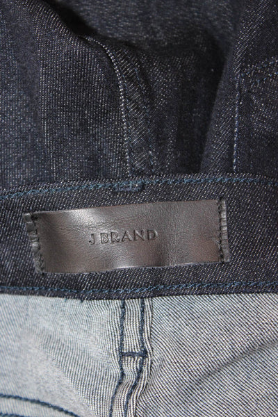 J Brand Mens Straight Jeans Dark Blue Mid Rise Size 30