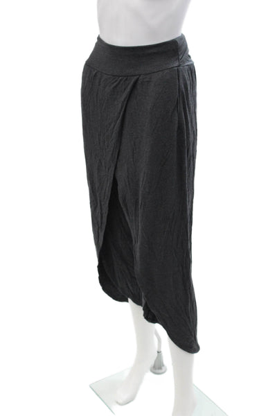 Athleta Women Cropped Harem Pants Dark Gray Modal Spandex Size XS