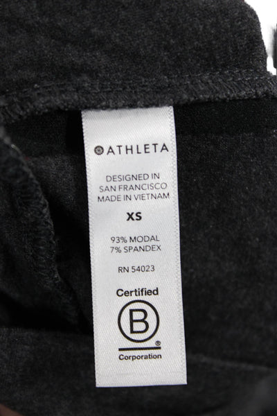 Athleta Women Cropped Harem Pants Dark Gray Modal Spandex Size XS