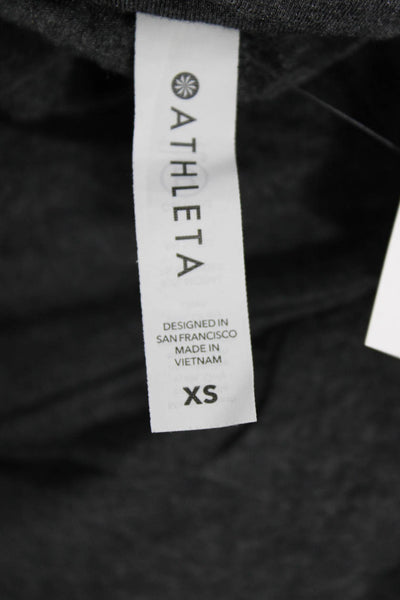 Athleta Women Cropped Harem Pants Dark Gray Modal Spandex Size XS