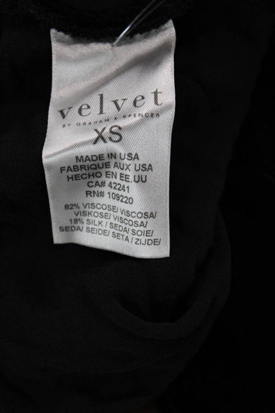 Velvet Womens Black Viscose Silk Sweatpants Size 26