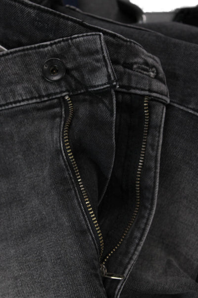 Rag & Bone Mens Straight Jeans Dark Gray Mid Rise Button Fly 32in Size 29