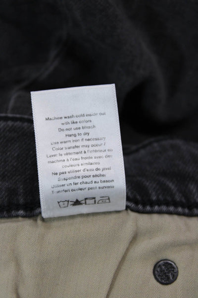 Rag & Bone Mens Straight Jeans Dark Gray Mid Rise Button Fly 32in Size 29