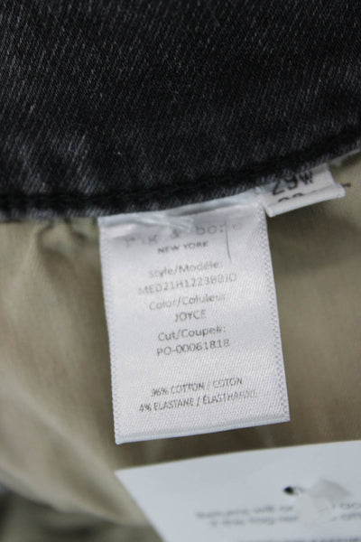 Rag & Bone Mens Straight Jeans Dark Gray Mid Rise Button Fly 32in Size 29