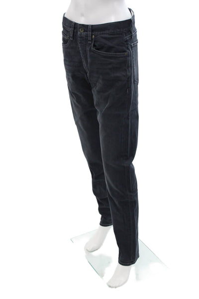 Rag & Bone Mens Straight Dark Blue Midrise Button Jeans 32 Inseam Size 30