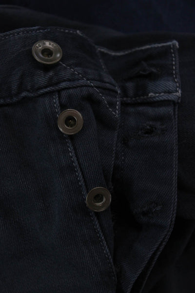 Rag & Bone Mens Straight Dark Blue Midrise Button Jeans 32 Inseam Size 30