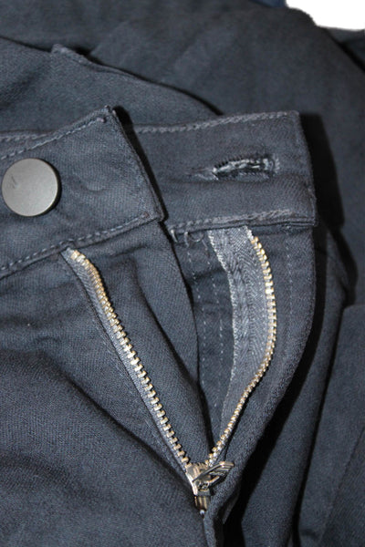 J Brand Women Black Designer Jeans Button Closure Size 30