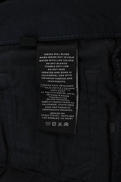 J Brand Women Black Designer Jeans Button Closure Size 30
